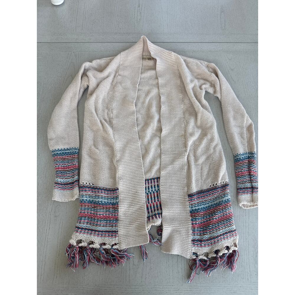 ROXY Knit Cardigan Boho Bohemian Beachy Surfer Girl Indie L